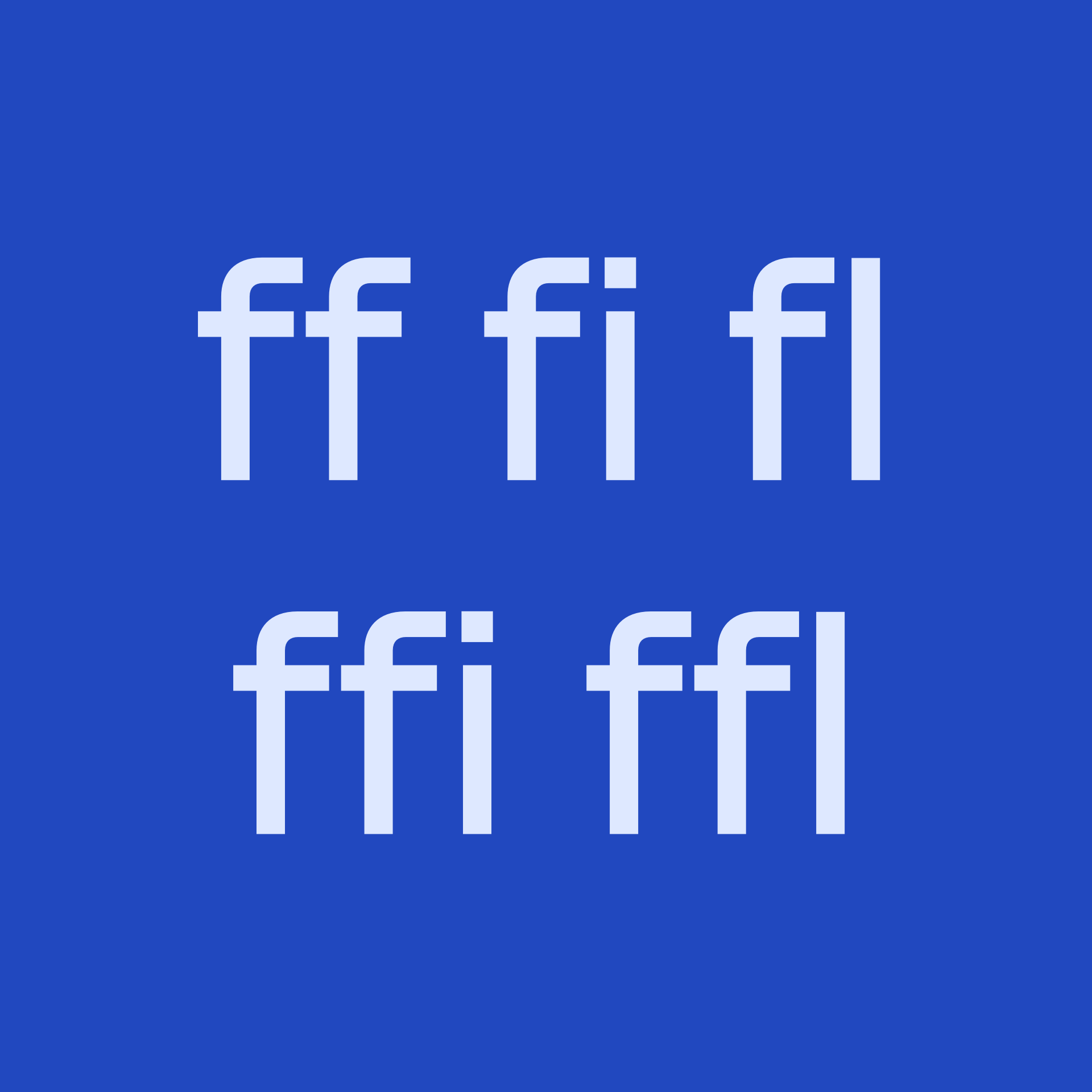 BS Notion Standard Ligatures
 OpenType feature: off