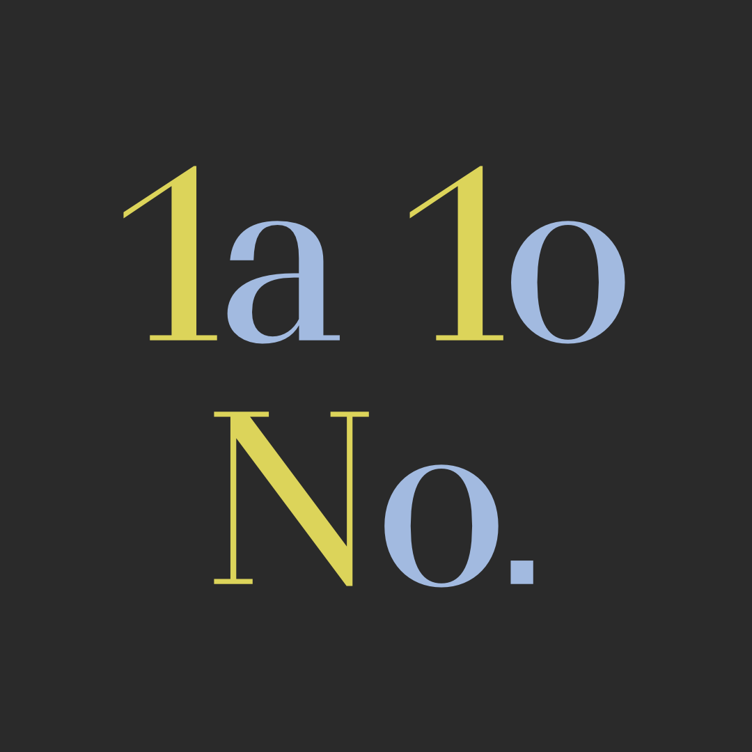 BS Resort Serif Ordinals OpenType feature: off