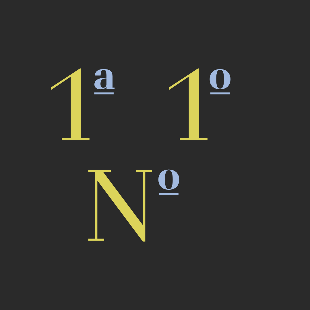 BS Resort Serif Ordinals OpenType feature: on