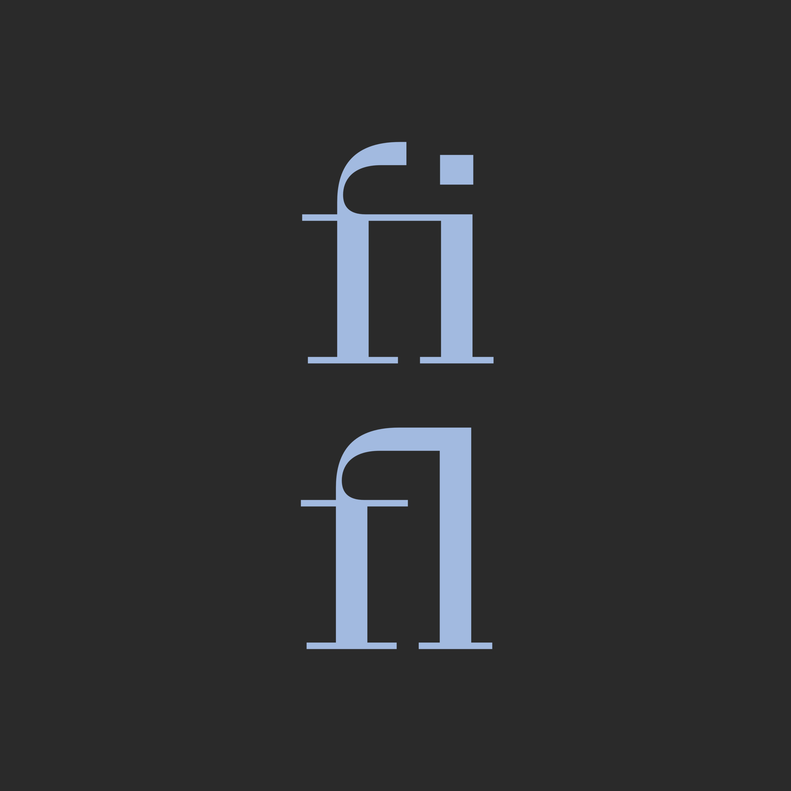 BS Resort Serif Standard Ligatures OpenType feature: on