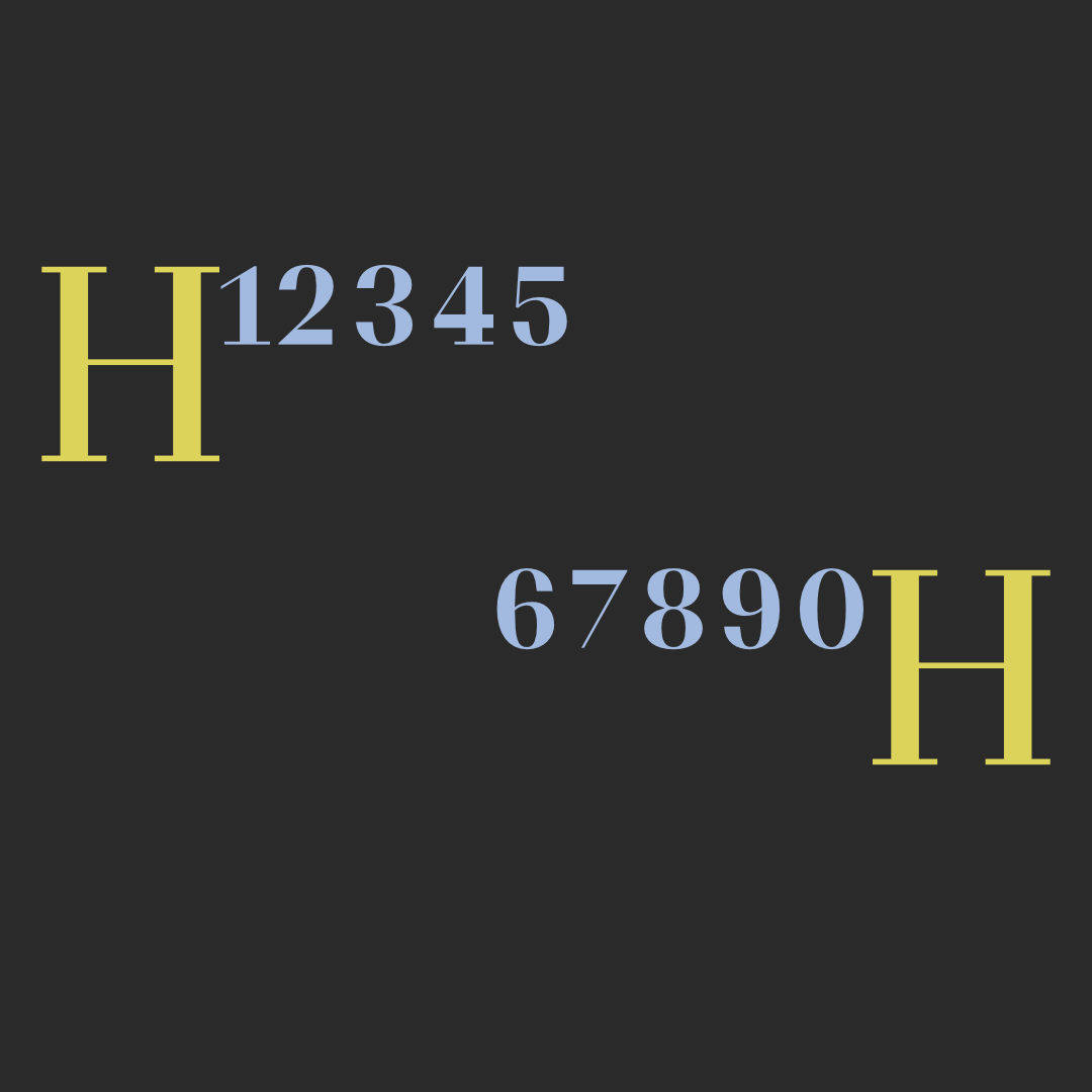 BS Resort Serif Superscript OpenType feature: on