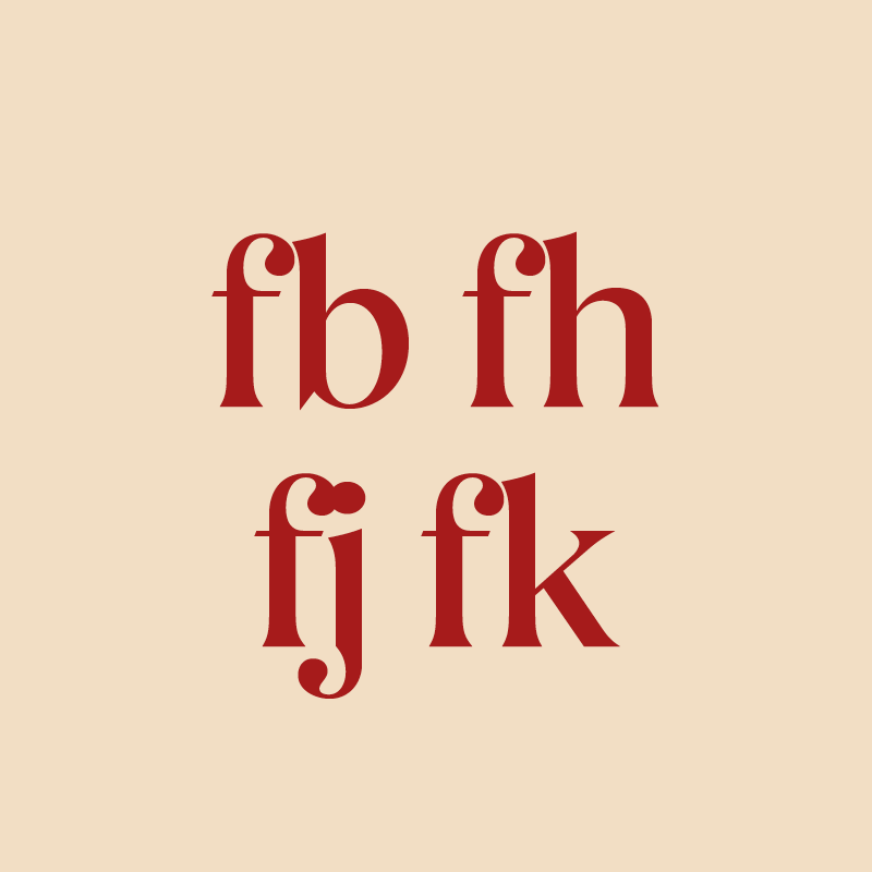 BS Milkshake Display discretionary ligature OpenType feature: off