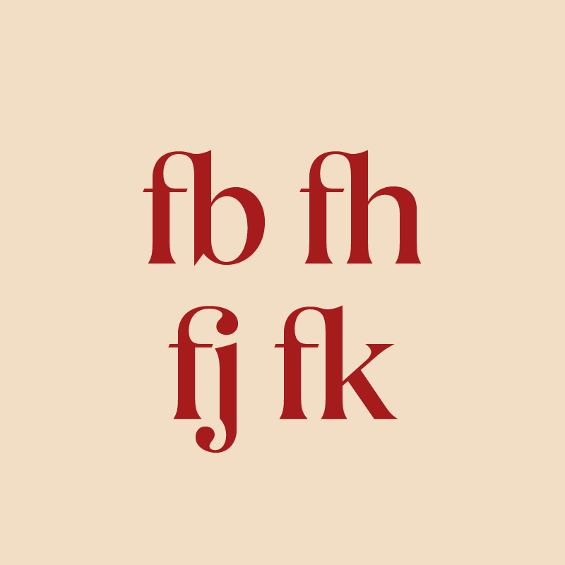 BS Milkshake Display discretionary ligature OpenType feature: on