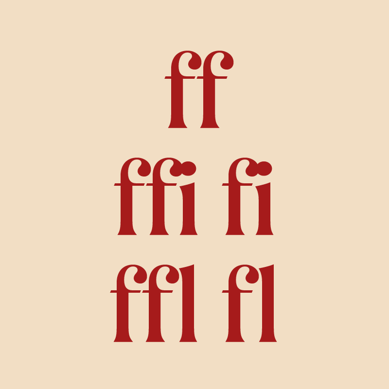 BS Milkshake Display standard ligatures OpenType feature: off