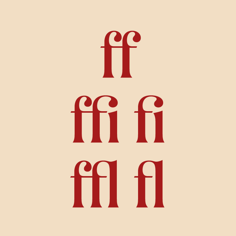 BS Milkshake Display standard ligatures OpenType feature: on