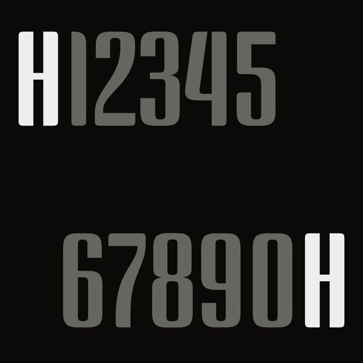 BS Staahl Denominators OpenType feature: off