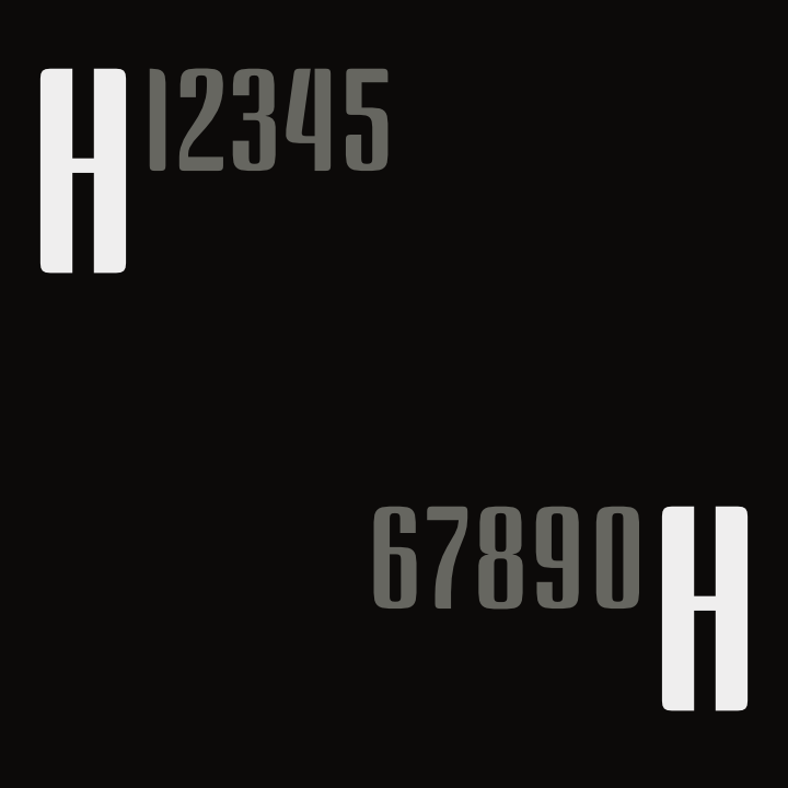 BS Staahl Superscript OpenType feature: on